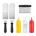 New Star Foodservice 7006865 Restaurant Grade 6-Piece BBQ & Griddle Utensils & Accessory Tool Set