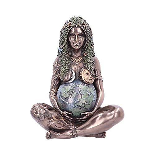 Nemesis Now Statuette Ethereal Gaia Art Statue, polyrésine, Bronze mère Terre, 30 cm