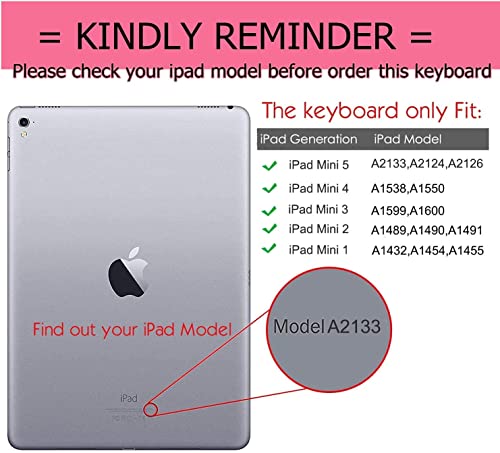 Clavier amovible étui iPad Mini résistant avec veille intelligente menthe - 2