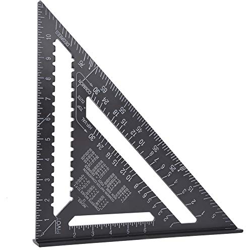 Regla Triangular de Ángulo Recto de Aluminio 12 Pulgadas