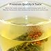SUGIMOTO TEA Japanese Organic Genmaicha with Matcha Green Tea Bags 12 Count