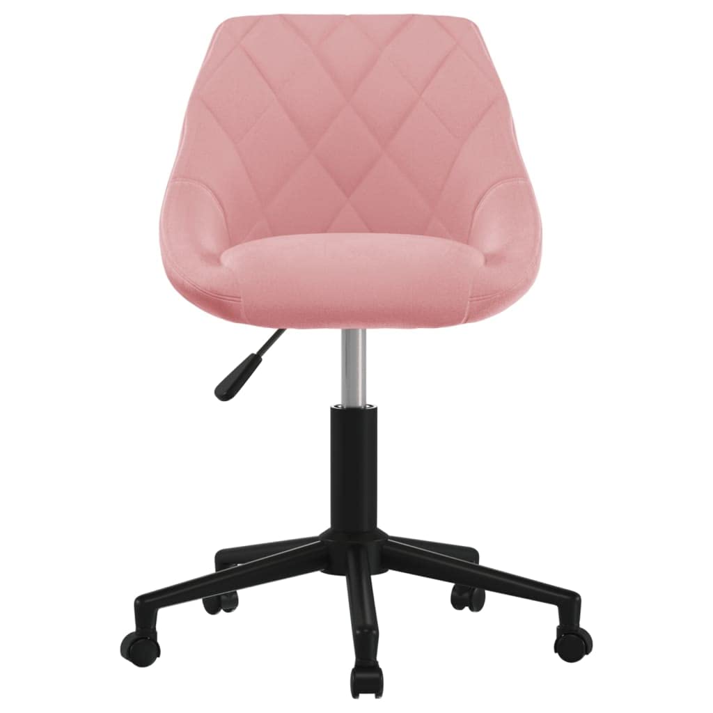 SKM Chaise pivotante de Salle à Manger Rose Velours,Meubles,Fauteuils et chaises,Chaises de Cuisine,Rose,5.9KG,3089037