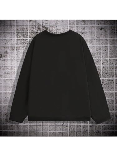 Floerns Boy's Letter Print Long Sleeve Sweatshirt Winter Crew Neck Pullovers2