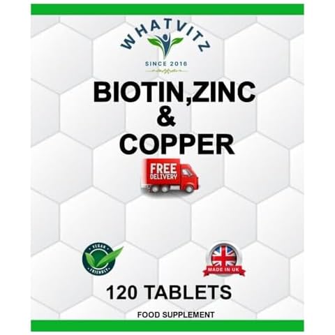 Biotin, Zinc & Copper for Healthy Hair, Skin, Nails Cover