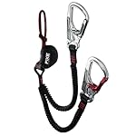 FIXE - Vía Ferrata Ferratum Cinchless, Sistema Pat...: Sistema Cinchless patentado – Unión directa a los puntos del arnés sin estrangular, mejorando el confort y reduciendo el riesgo de lesiones. Elimina el efecto péndulo – Mayor estabilidad al escalar gracias a la reducción del balanceo generado por sis...