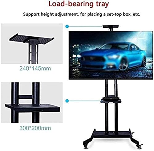 Soporte móvil universal para TV 32-70'' con bandeja dual miniatura 2