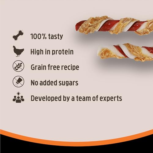 Rosewood Large Trio Sticks for Dogs - Made with Chicken, Grain Free Chews, High Protein Dog Treats, By Pets Unlimited (3pc, 240g) - Image 5