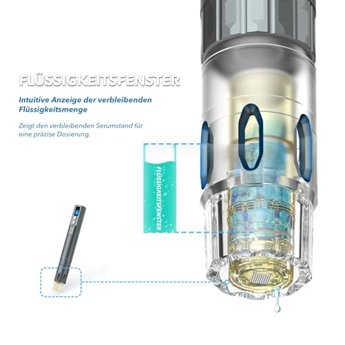 Microneedling Pen P-Beauty M20 Hydra mit Lichttherapie und Serumzufuhr
