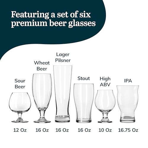 Libbey 90172 Craft Brews Assorted Beer Glasses Set Of 6 thumb #2