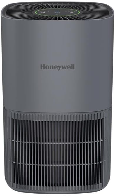 Honeywell Allergen Plus Compact HEPA Small Room Air Purifiers, Grey | Honeywell air purifiers for home, Up to 530 ft2, Quiet HEPA air purifiers for bedroom, 3-in-1 filter, HPA125V