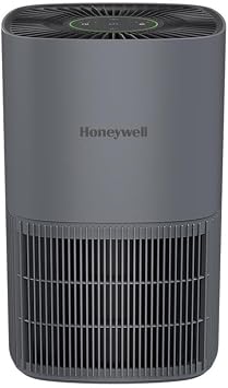 Honeywell Allergen Plus Compact HEPA Small Room Air Purifiers, Grey | Honeywell air purifiers for home, Up to 530 ft2, Quiet HEPA air purifiers for bedroom, 3-in-1 filter, HPA125V