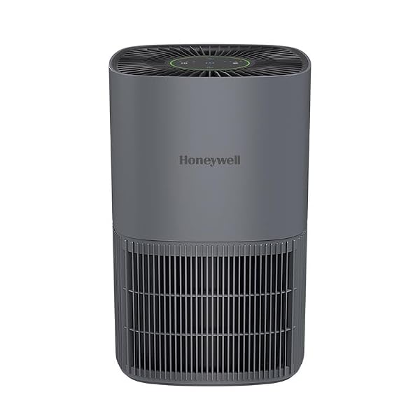 Honeywell Allergen Plus Compact Small Room HEPA Air Purifiers for Home, Up to 530 Ft² Coverage, 3-in-1 Filter, Pet Dander, Smoke & Odor Reducer Air Quality Sensor with Auto Mode, Grey, HPA125V by Honeywell - Used condition - Image 4