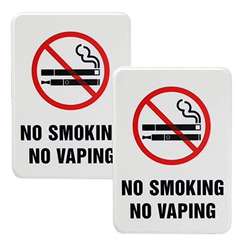 Panneau No Smoking No Vaping pour interdire de fumer et vapoter au bureau