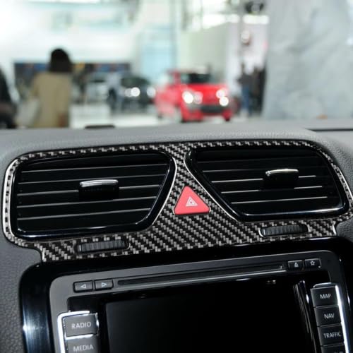 Pegatinas para coche de panel interior VW Scirocco 2008-2017 y aire acondicionado central 3