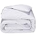 puredown Lightweight Comforter, Goose Down, Quilted Duvet Insert, 100% Cotton Fabric, White, King