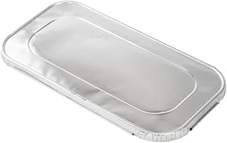 Disposable Aluminum Foil Lid Cover for Third 1/3 Size Aluminum Foil Steam Table Pan PACK OF (25)