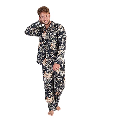 L1NK STUDIO Hombre Pijama Pantalon Largo, Mombasa, L Cover
