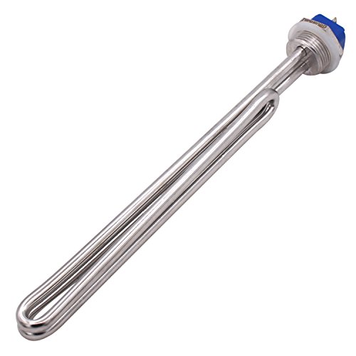 DERNORD 2500W 208V Screw-In Foldback Water Heater Element - Low Watt Density