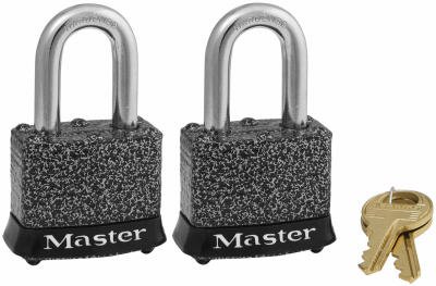 Cadenas Master Lock 380T anti-rouille Rustoleum en acier laminé haute sécurité x2