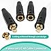 SYKUIHSG 4Pcs Welding Lead Quick Connector, Male Female Welding Connector, Plug and Play Machine Accessories Heat Resistant