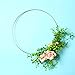 5 Piezas Aros Floral Grande de Metal Anillos Aro de Oro Macramé...