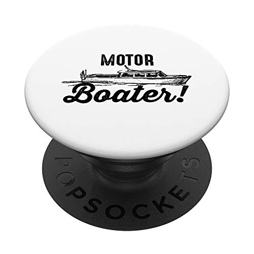 Es Gracioso, me Encanta la Navegación a Motor Motor Boater PopSockets Agarre y Soporte para Teléfonos y Tabletas
