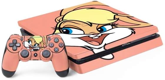 Skinit Decal Gaming Skin Compatible with PS4 Slim Bundle - Officially Licensed Looney Tunes Retro Lola Bunny Design