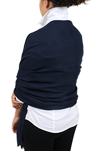 Ferre Gianfranco Navy Blue Pashmina Scarf2