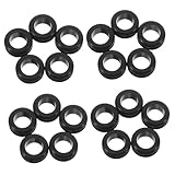 KOMBIUDA 50pcs Dual Sided Rubber Grommet with Wide Slot Flexible Wire Hole Cover for Cable Management for Office and Industrial Use Sealing for Dust and Moisture Protection