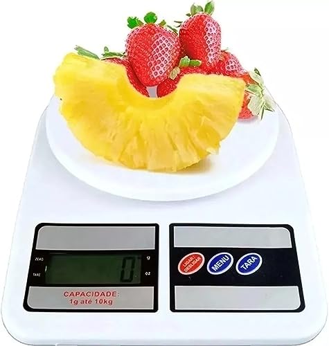 Balança De Cozinha Digital Balança De Precisão Até 10Kg Para Nutrição Dieta Condicionamento Físico M