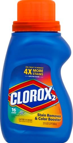 Miniatura 2 de Clorox 2 quitamanchas y abrillantador de color, 22 onzas (el embalaje puede variar), 22 onzas líquidas (paquete de 1)