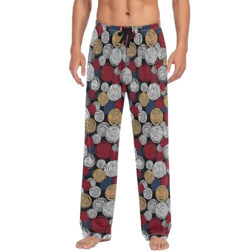 Pantalon de pyjama pour homme multicolore taille S avec poches