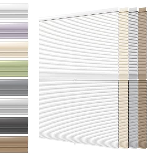 SLKWDOBD Cordless Day Night Cellular Shades for Indoor Windows, 2