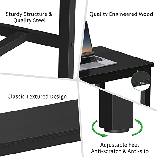 Mr Ironstone 47” Bar Table Black & 39" Bar Table Black #TOP7