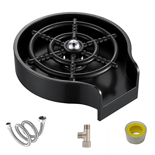 Image of Glass Rinser,Kitchen Aink Faucet Bottle Washer,Faucet Glass Washer Cleaner Accessories,Quick Rinser for Baby Bottle,Bar Glass Rinser,Kitchen Sink Automatic Flushing Device 5.5 * 5.1 * 3.1