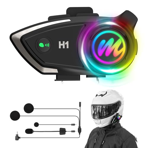 Moman Motorcycle Intercom Headset, H1 1 Pack Dirt Bike