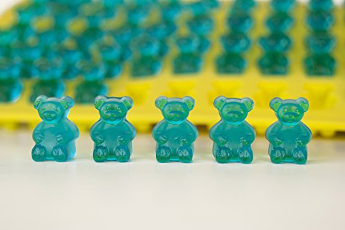 Classic Size Gummy Bear Candy Molds By The Modern Gummy; 2 Trays And 1 Dropper; Silicone; Used To Shape Jelly, Gelatin, Chocolate, Ice, Soap, Candy #TOP6