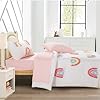 HOMBYS Tufted Rainbow Queen Bedding Set for Girls, 5PCS Boho Comforter Set with Sheets & Pillowcases, Soft and Cozy Kids Bedding for All Seasons, Full/Queen #2