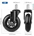 INTEY Ruedas para Silla Oficina - 5 pcs 10x22mm Ruedas para Muebles...