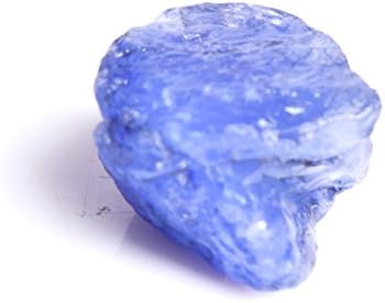 GEMHUB Loose Gemstones For Jewelry Making 13.40 Carats. Certified Blue Sapphire Healing Crystal Natural Rare Real Rough Sapphire Gemstone For Necklaces image 4