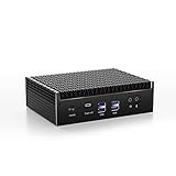 Mini PC Fanless，Intel 12th Core i7-1255U,10cores 12Threads, Slient Mini Desktop Computer 16G DDR4 1TB NVME SSD WiFi 6 BT 5.0, 2x2.5G Ethernet,Thunderbolt 4/4x4K Output,Auto Power on