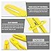 DXNQ 6 PCS Hose Clamp Pliers, 3 Size Plastic Radiator Hose Pinch Off Pliers Set, Line Pinch Clamps for Car Brake Hoses Fuel Hoses Coolant Hoses Water Hoses, Car Accessories (Yellow)