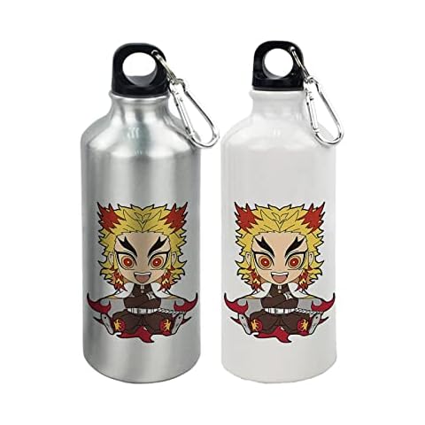 Demon Slayer 600 ml tragbare leichte Aluminium-Sport-Wasserflaschen Cover