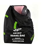 Bolsa de Transporte para Carritos de Bebé con Correa, Funda Protectora Cochecito Impermeable, Bolsas de Viaje Carro Bebe Plegable, Organizador Capazo, Mochila de Viajes para Avión, Coche, Tren (Negro)