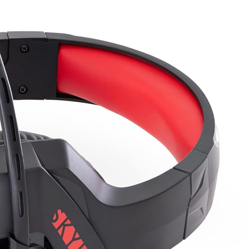 Image of Egghead Skylab Gaming & Multimedia Headset with Inline Volume Control, Mic Mute, 6.5-Foot Braided Cord, Memory Foam Leatherette Cushions, and Omni-Directional Mic