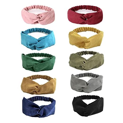 URAQT Diademas para Mujer, Diadema para el Cabello Nudo, Cabeza De Punto Cintas Para La Cabeza Anudadas Nudo Cruzado Bandas para El Pelo, Diademas para Turbante Para El Maquillaje Banda Para Cabello