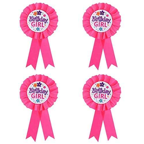 Insignias de cumpleaños para niños para identificar al cumpleañero en su fiesta 4 uds