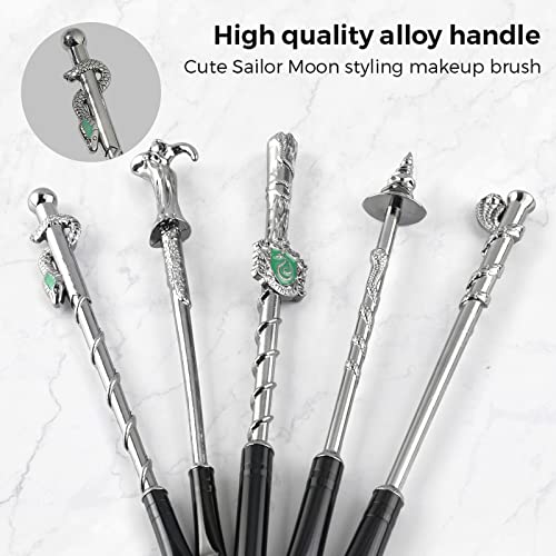 3D Bacchetta Magica Pennelli Trucco, 5 Pezzi