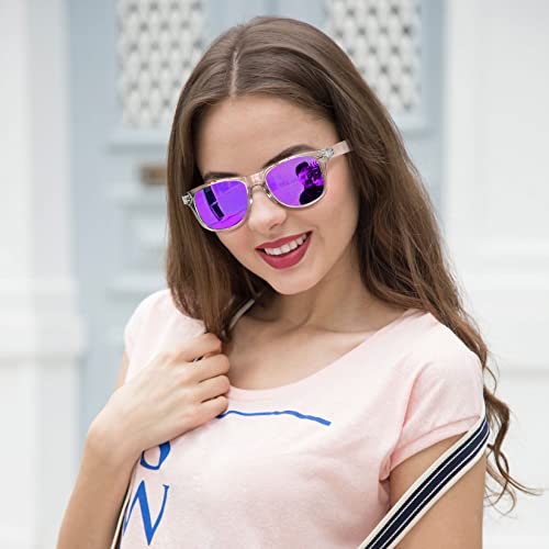 Image of Joopin Square Sunglasses Polarized UV400 Designer Sun Glasses Men Women | Oversized, Plastic Frame, Retro, Vintage, Unisex, Trendy Shades for Driving, Party, Fishing, Business, Costume