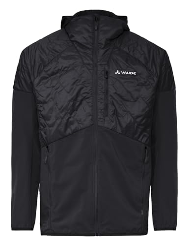 VAUDE Men's Brenva Jacke II -Herren Isolationsjacke mit PrimaLoft® Wattierung – elastische, wasserabweisende & angenehm warme Wanderjacke, Passform: Slim fit, black, M